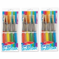 Melissa & Doug LCI4117-3 Large Paint Brushes - 4 Per Set - Pack of 3