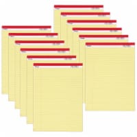 Mead 8.5  x 11  Wide Ruled Standard Legal Pad Yellow 50 Sheets/Pad 12 Pads/Bundle