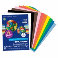 Pacon 9 x 12 in. Tru Ray Assorted Construction Paper - 50 Sheets Per Pack - Pack of 5