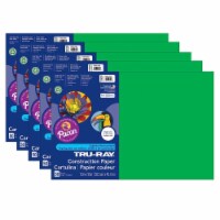 Pacon 12 x 18 in. Tru Ray Festive Green Construction Paper - 50 Sheets Per Pack - Pack of 5