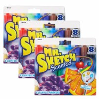 Mr Sketch Mr. Sketch Scented Markers Chisel Tip Assorted 8 Per Pack 3 Packs (1905070)