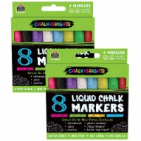 Teacher Created Resources Chalk Brights Liquid Chalk Markers Assorted Colors 8 Per Pack 2