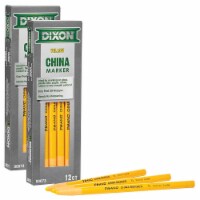 Dixon Phano China Markers Yellow 12 Per Pack 2 Packs (DIX00073-2)