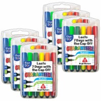 The Pencil Grip Magic Stix Triangular Markers Bullet Tip 12 Colors Per Pack 6 Packs (TPG395-6