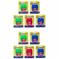 CLI Charles Leonard 2-Hole Pencil Sharpener with Bonus Erasers Assorted Colors 12/Set 2 Sets
