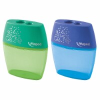 Maped Shaker 2-Hole Sharpener Assorted Colors Pack of 25 (MAP734755-25)