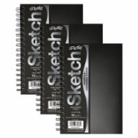 Dixon Ticonderoga PACCAR37089-3 Poly Cover Sketch Book Heavyweight, 9 x 6 in. - 75 Sheets - 3