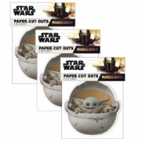 Eureka Star Wars The Mandalorian Paper Cut Outs 36 Per Pack 3 Packs (EU-841557-3)