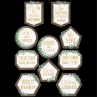 Teacher Created Resources TCR8464-3 Eucalyptus Positive Sayings Accent Chart - Pack of 3