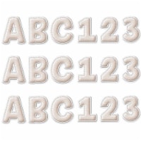 Eureka A Close-Knit Class 4  Deco Letters Cream Felt 179 Per Pack 3 Packs (EU-850012-3)
