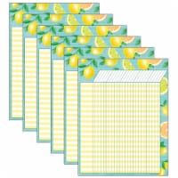 Teacher Created Resources Incentive Chart 17  x 22  Lemon Zest Pack of 6 (TCR7959-6)