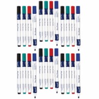 Pacon Triangular Dry Erase Markers Bullet Tip Assorted Colors 4 Per Pack 6 Packs (PACAC9000-6