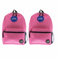 Basic Backpack 16  Fuchsia, Pack of 2