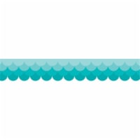 Creative Teaching Press CTP10533-3 Ombre Turq Scallops Border - Pack of 3