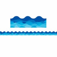 Creative Teaching Press CTP10573-3 Waves Of Blue Wavy EZ Border - Pack of 3