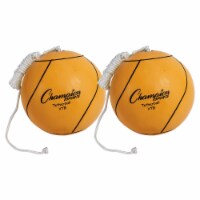 Champion Sports Tether Ball, Optic Yellow, Pack of 2 Perspective: Main