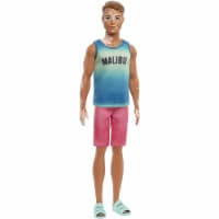 Barbie Ken Fashionistas Doll #192, Brown Cropped Hair, Vitiligo, Malibu Tank & Red Shorts