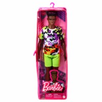 Barbie Ken Fashionistas Doll, Broad, Black Curly Hair, Multi-Colored Camo Print Shirt Perspective: Main