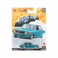 Hotwheels HCJ87 1973 Volvo 142 GL Turquoise Metallic Auto Strasse Series Diecast Model Car