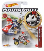 Mattel® Hot Wheels® Mario Kart™ Dry Bowser Standard Kart Toy Vehicle Perspective: Main