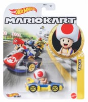 Mattel® Hot Wheels® Mario Kart™ Toad Mach 8 Toy Vehicle Perspective: Main