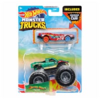 Hot Wheels Monster Trucks 1:64 Scale Snake Bite, Includes Hot Wheels Die Cast Car Perspective: Main
