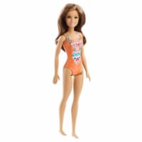 Mattel Barbie Beach Doll Orange Swimsuit Doll Perspective: Main