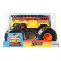 Hot Wheels Monster Trucks 5 Alarm - 1:24 Scale Oversized - Yellow/Red Perspective: Main