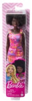 Mattel Barbie® Dolls Wearing Barbie® Logo Print Dress Doll Perspective: Main