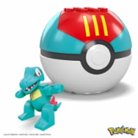 MegaConstrux™ Pokemon Totodile Poke Ball Building Set Perspective: Main