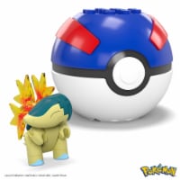 MegaConstrux™ Pokemon Cyndaquil Poke Ball Building Set Perspective: Main
