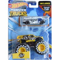 Hot Wheels Monster Trucks 1:64 Scale Hot Wheels Taxi, Includes Hot Wheels Die Cast Car Perspective: Main