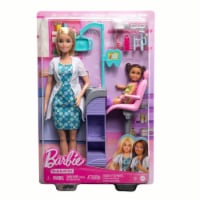 Mattel Barbie® You Can Be Anything™ Blonde Dentist Doll With Child Doll Set Perspective: Main