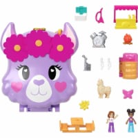 Polly Pocket Camp Adventure Llama Compact Playset Perspective: Main