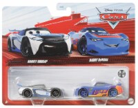Disney Cars Diecast 2-Pack Easy Idle #15 Harvey Rodcap and RPM #64 Barry DePedal Perspective: Main