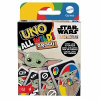 Mattel UNO All Wild™ Star Wars™ Grogu Card Game Perspective: Main
