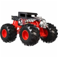 Hot Wheels Monster Trucks Bone Shaker, 1:24 Scale Die-Cast Toy Truck with Giant Wheels Perspective: Main