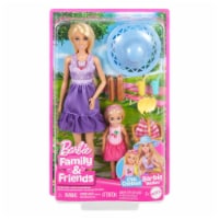 Mattel® ​Barbie® Family & Friends™ Malibu Barbie® & Chelsea Dolls With Accessories Picnic Playset Perspective: Main