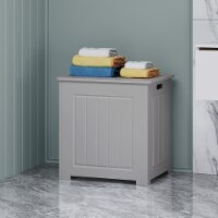 Jessica Modern Laundry Hamper with Lid light grey