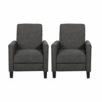 Lucas Contemporary Fabric Recliner (Set of 2) moss gray