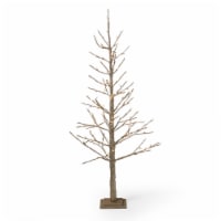 Azelia 5-foot Pre-Lit 186 Warm White LED Artificial Christmas Twig Tree