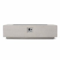 Hearth Outdoor 50,000 BTU Rectangular Fire Pit (No Tank Holder) light gray lightweight