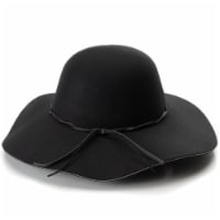 Collection 18 Vegan Felt Floppy Hat - Black Perspective: Main
