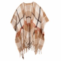 Collection 18 Brushed Plaid Belted Wrap