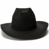 Collection 18 Straw Cowboy Hat - Black Perspective: Main