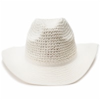 Collection 18 Straw Cowboy Hat - White Perspective: Main