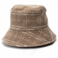 Collection 18 Men's Plaid Bucket Hat Brown Perspective: Main