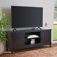 SAFAVIEH Ozark 2-Door 1 Shelf Media Stand Black