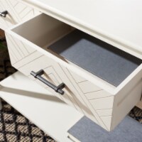 SAFAVIEH Peyton 3-Drawer Console Table Distressed White