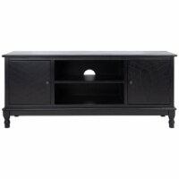 SAFAVIEH Magnolia 2-Door 2-Shelf Media Stand Black